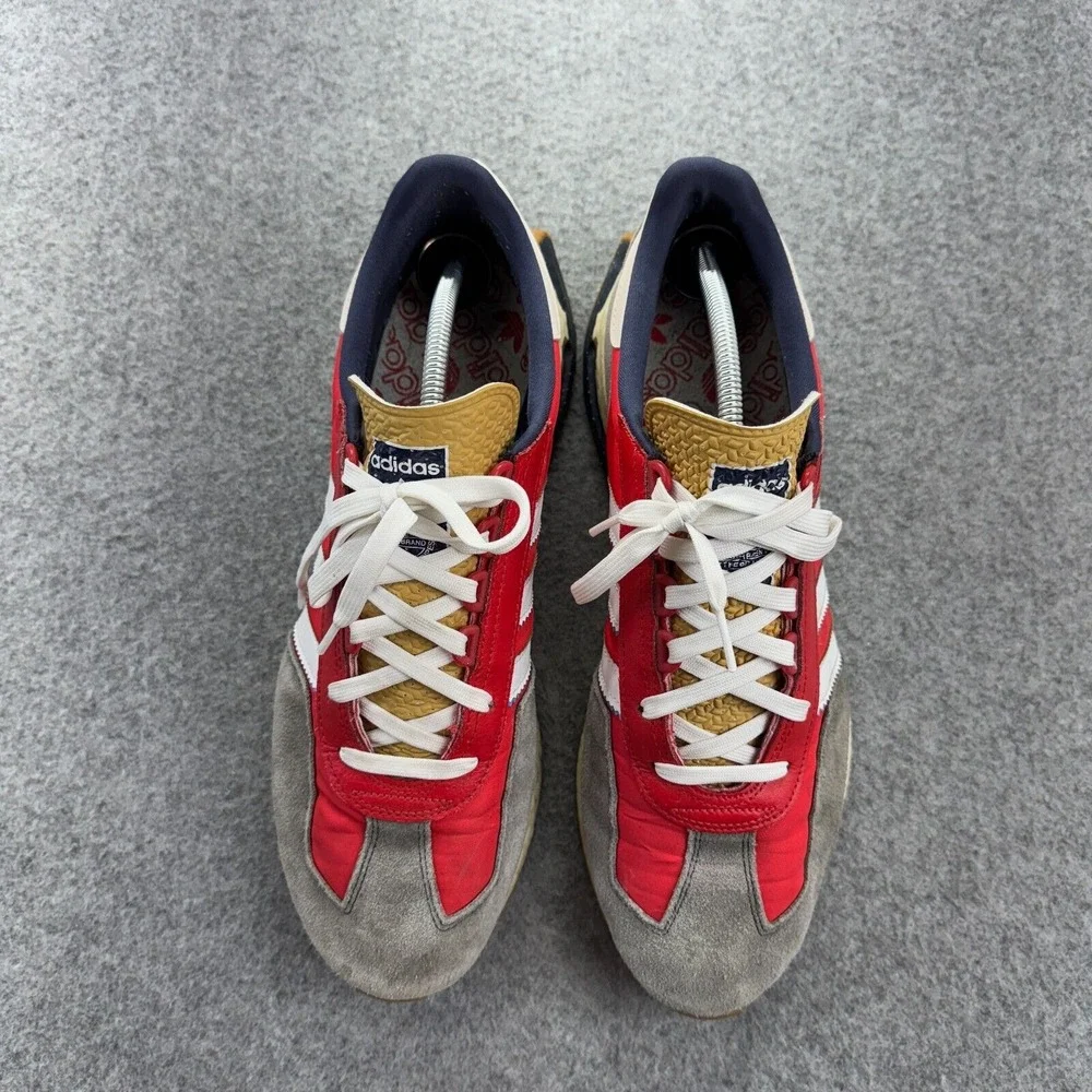 Adidas Retropy E5 Men's 11 Red Gray GY4487 Suede Sneakers Retro‎ Gum Sole Boost